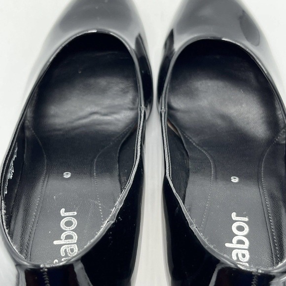 Gabor Splendid Pump Patent Round Toe High Heel Shoe - Picture 5 of 12